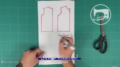پوستر مدلسازی و الگو یقه دوبل گره ای