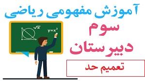 پوستر آموزش مفهومی ریاضی سوم دبیرستان - تعمیم حد