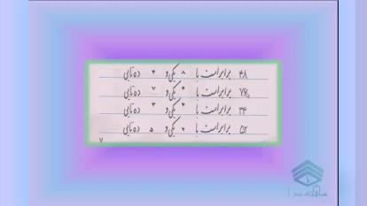 پوستر آموزش مفهومی ریاضی دوم دبستان - نوشتن و خواندن اعداد دو رقمی