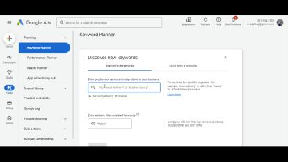 آموزش کار با ابزار کیورد پلنر Keyword Planner