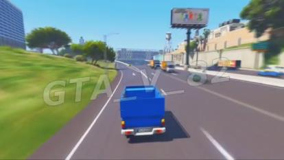 پوستر فیلم گیم پلی بازی جی تی ای وی نیسان گاوی GTAV