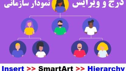 پوستر درج و ویرایش نمودار سازمانی در Word