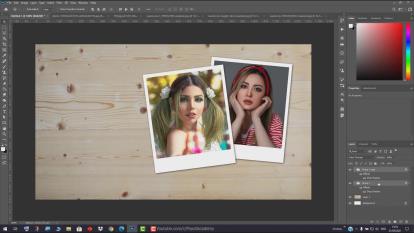 پروژه ایجاد عکس پولاراید در فتوشاپ