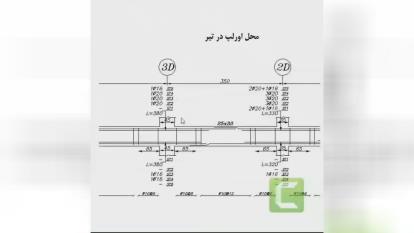 پوستر محل اورلپ میلگردها در فونداسیون و در تیرهای بتنی گروه...