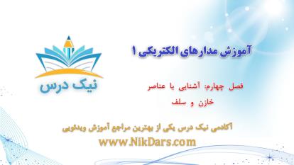 پوستر آشنایی با عناصر خازن و سلف، مدارالکتریکی 1 – آکادمی نیک درس