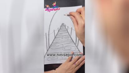 پوستر نقاشی سه بعدی منظره