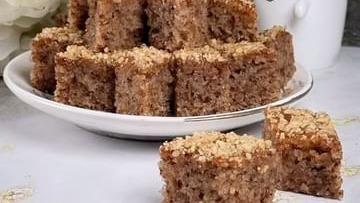 پوستر طرز تهیه شیرینی لوزگردویی خوشمزه/ساده خونگی