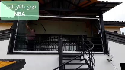 پوستر بررسی مزایا و قیمت تراس شیشه ای ریلی و تاشو