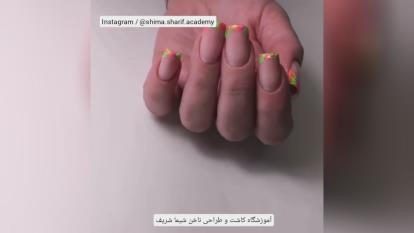 پوستر کاشت ژل ناخن